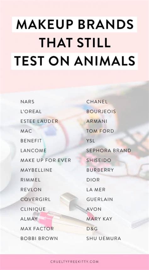 ysl makeup animal testing|makeup that still test on animals.